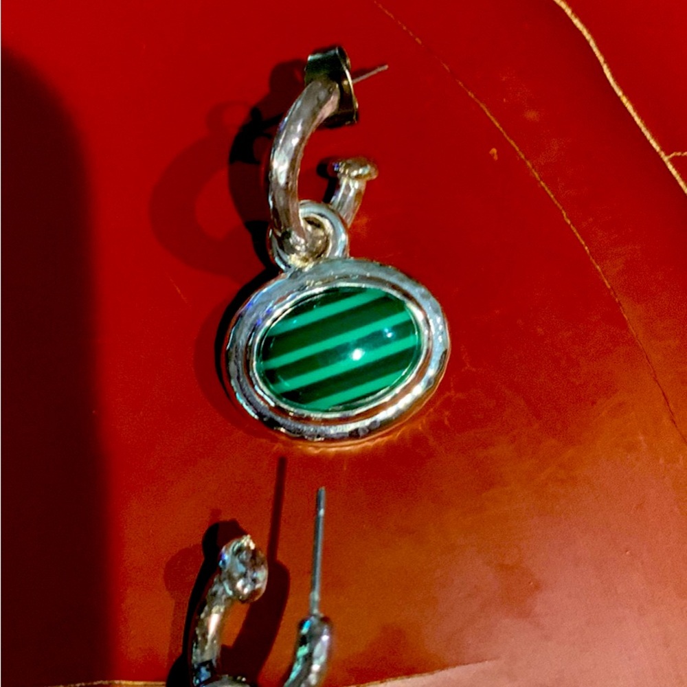 CHICOS NECKLACE AND EARRINGS PIERCED ADJUSTABLE CHAIN - Picture 6 of 6